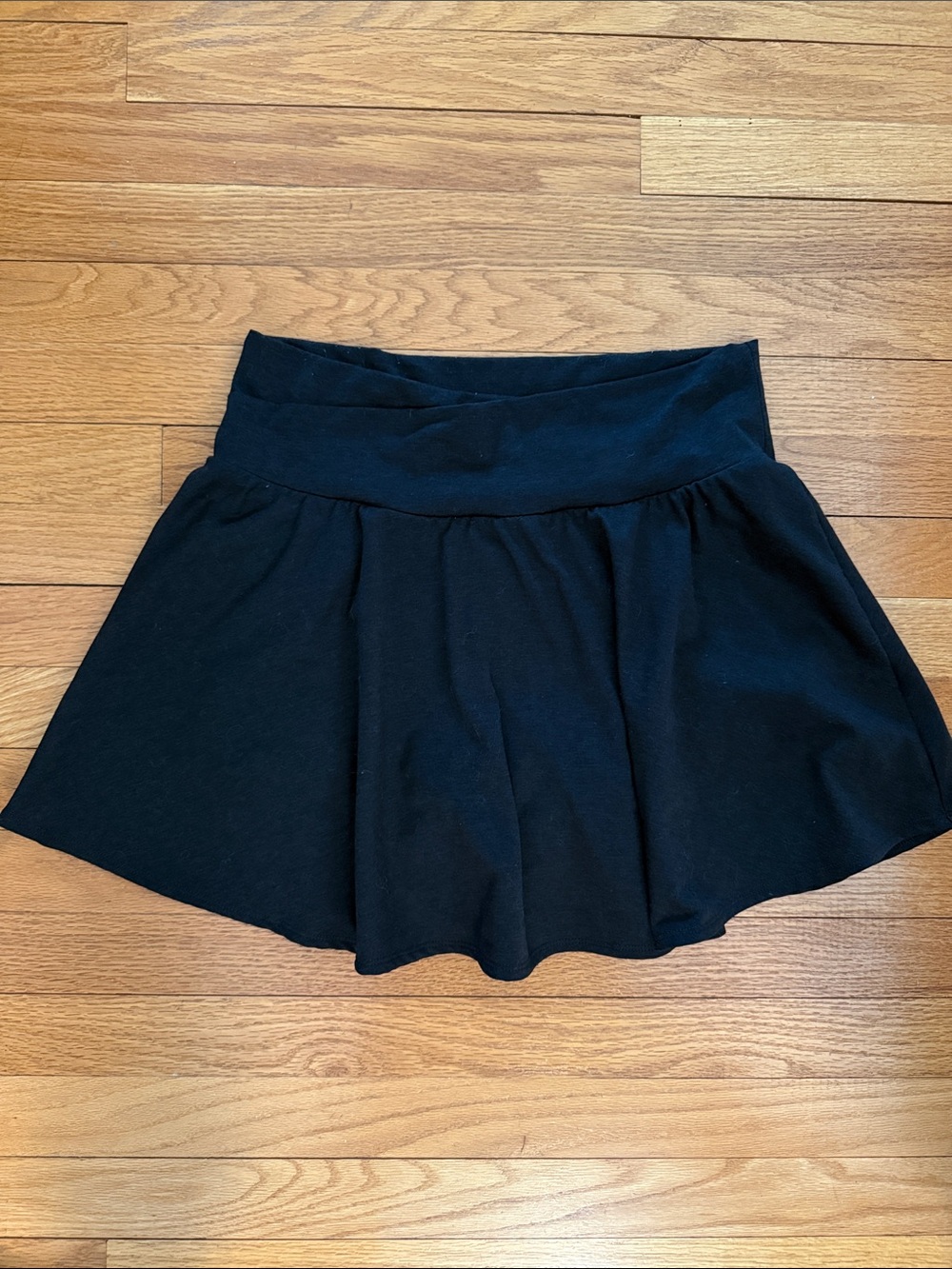 Black Women's Flared Skirt - Casual A-Line Mini